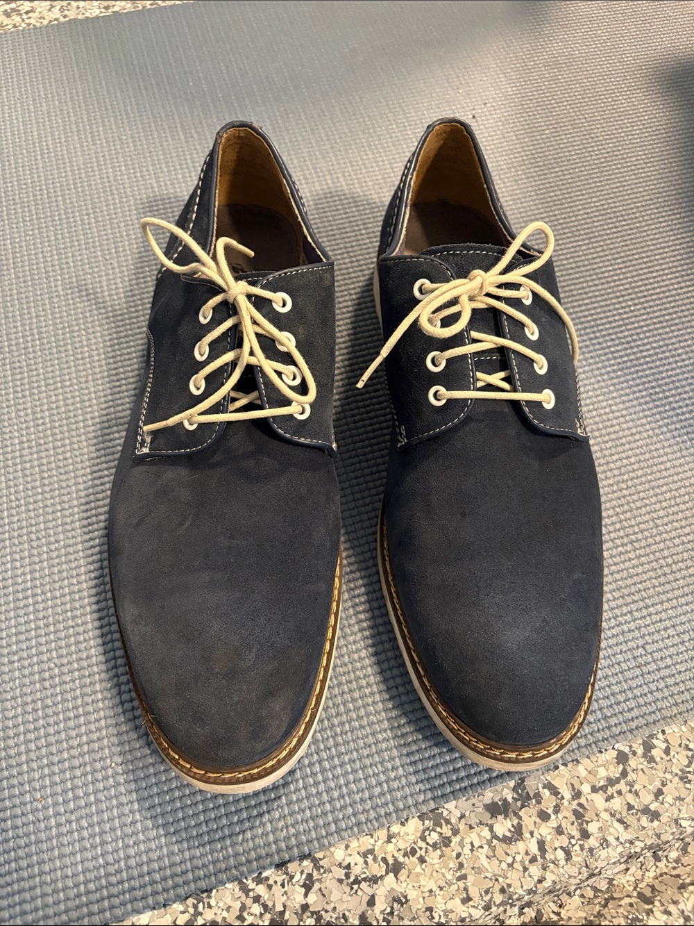 Florsheim Navy Blue Oxfords